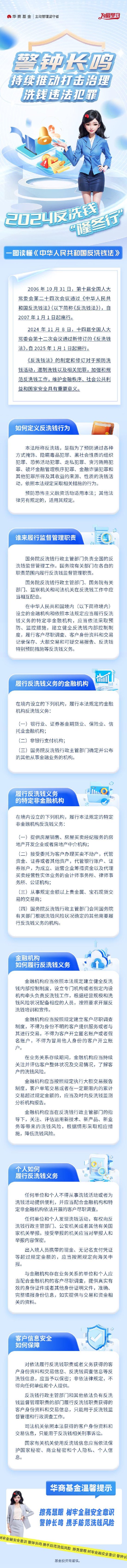 华商基金：一图读懂《中华人民共和国反洗钱法》