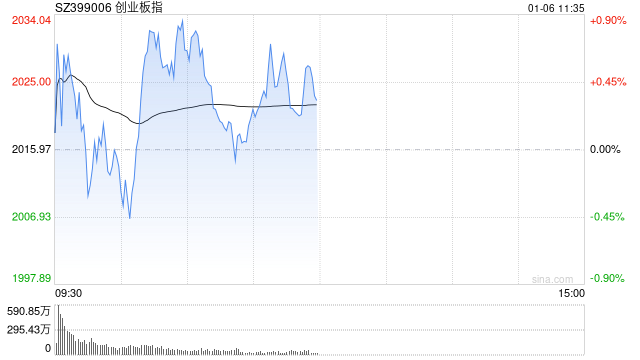 午评：指数分化创指半日涨0.41% 流感概念掀涨停潮