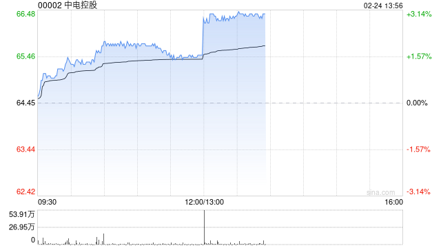 中电控股将于3月20日派发2024年第四期中期股息每股1.26港元