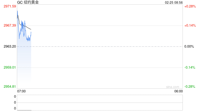 金价周一涨约0.5%，美股盘前创历史新高