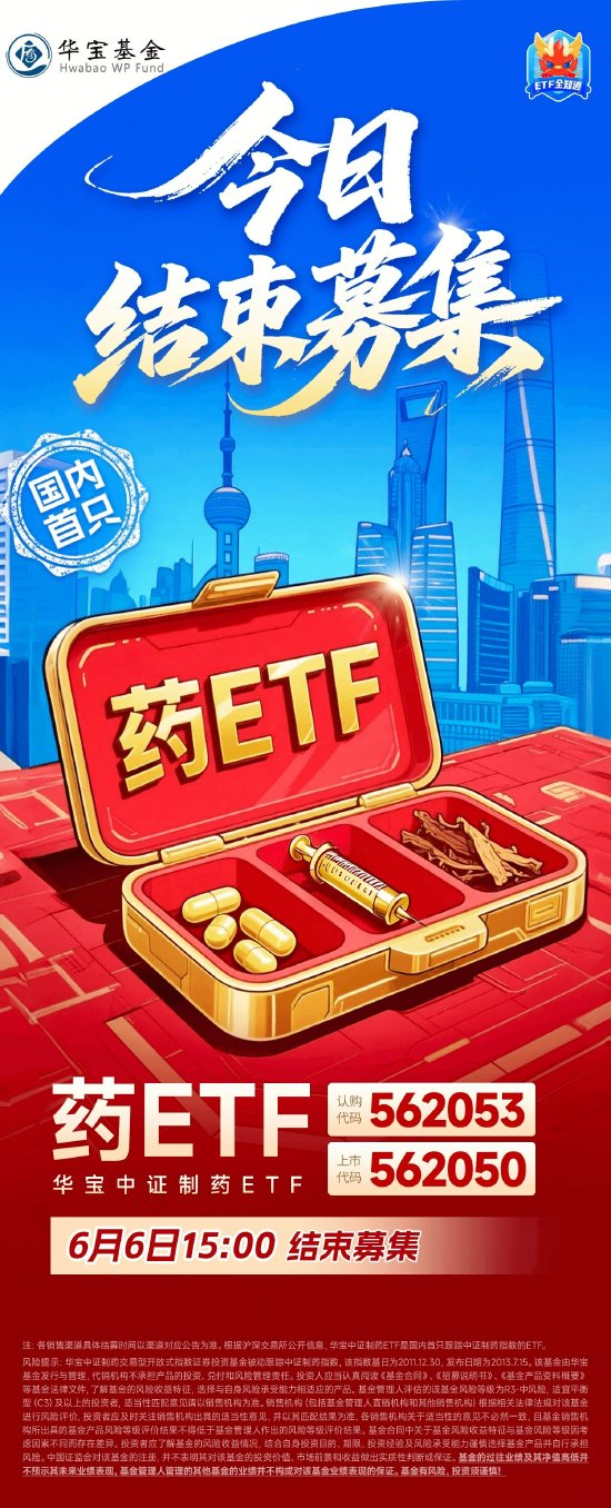 聚焦制药赛道，“指”投龙头药企！国内首只药ETF（认购：562053/上市：562050）今日15时结束募集